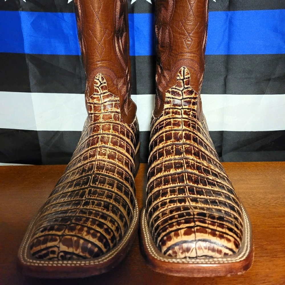 11D anderson bean caiman boots